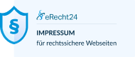 Siegel eRecht24 Impressum für rechtssichere Webseiten