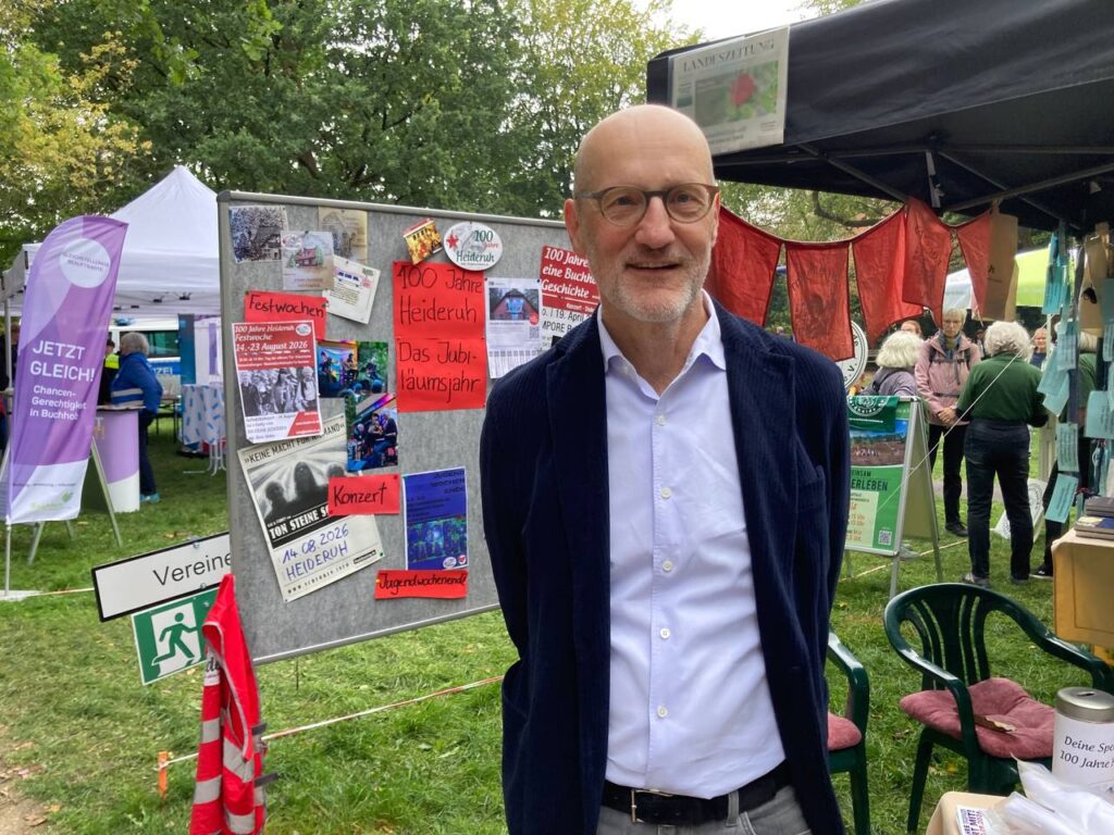 Michael Riedel beim Stadtfest am Heideruhstand